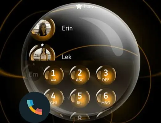 Theme Dialer Spheres Orange android App screenshot 0