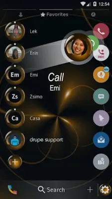 Theme Dialer Spheres Orange android App screenshot 1