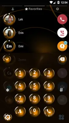 Theme Dialer Spheres Orange android App screenshot 4